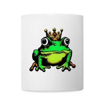 Grenouille avec couronne - Mug blanc - blanc - Devant