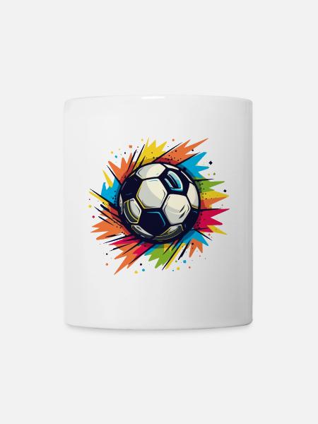 Fußball Graffiti - Tasse - Weiß