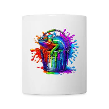 Caméléon - Mug blanc - blanc - Devant