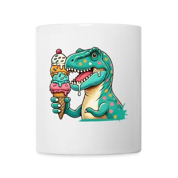 Dino ice cream motif: An adventure for those with a sweet tooth - Mug - white - Front