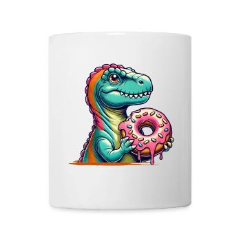 Dino donut motif: An adventure for those with a sweet tooth - Mug - white - Front