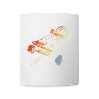 Skateboard Sketch Vintage Look - Mug - white - Front