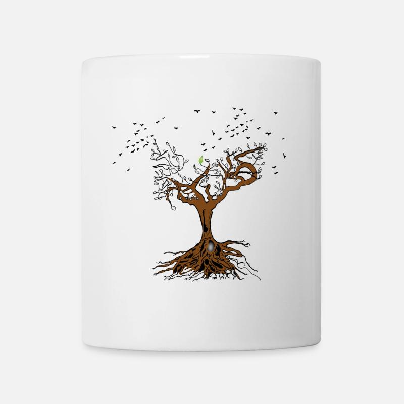 Lebensbaum - Tasse - Weiß