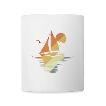 Vintage Segelgrafik - Tasse - Weiß - Vorne