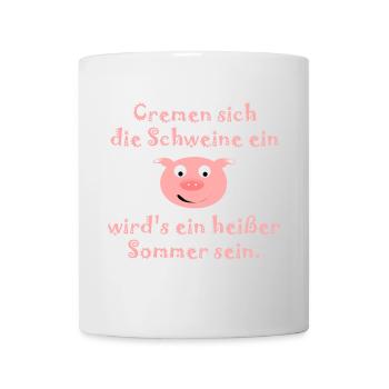 The pigs put on cream - Mug - white - Front
