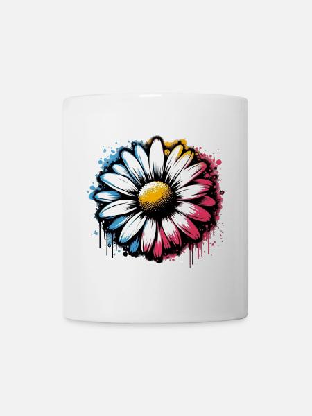 Gänseblümchen - Tasse - Weiß