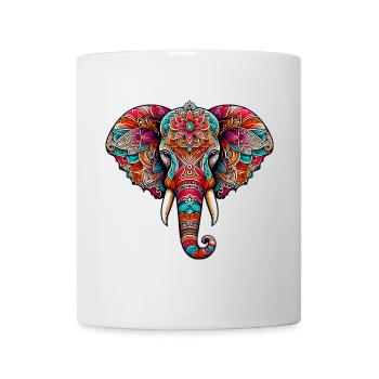 Éléphant - Mug blanc - blanc - Devant