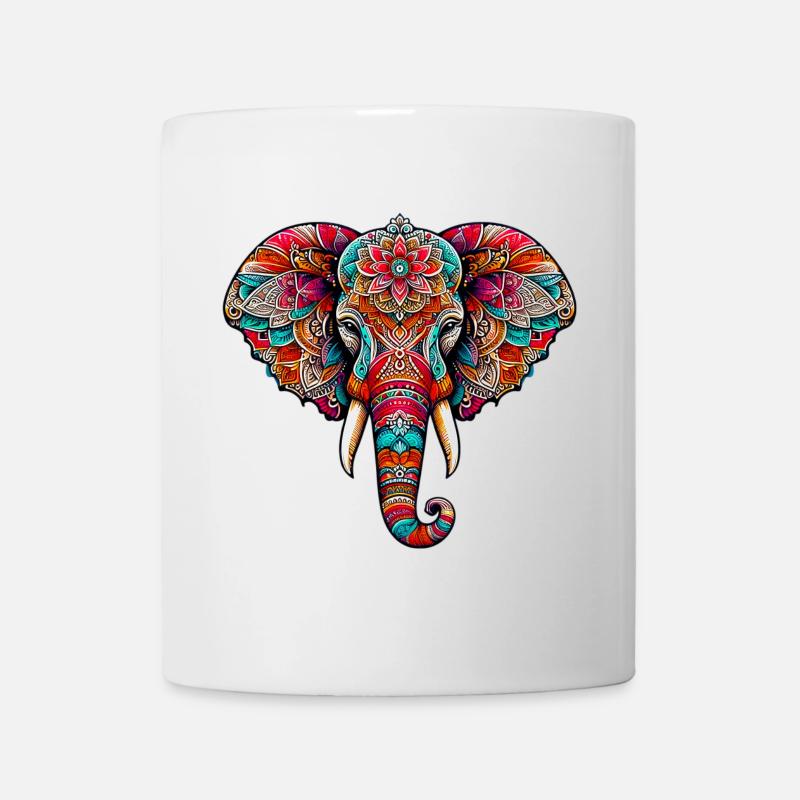 Éléphant - Mug blanc - blanc