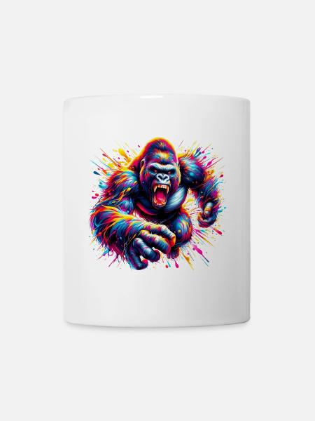 Gorilla - Tasse - Weiß