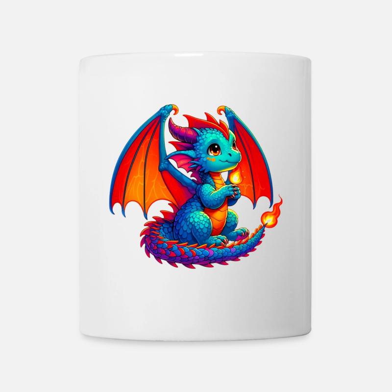 Drache - Tasse - Weiß