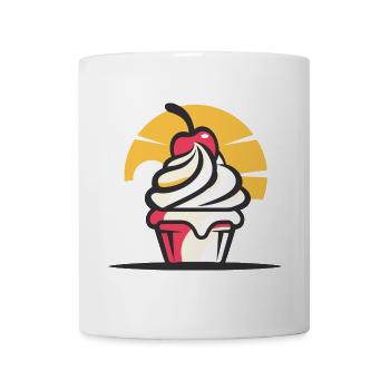 Eiscreme Zeichnung - Tasse - Weiß - Vorne