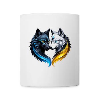 Majestätische Wolfsköpfe. - Tasse - Weiß - Vorne