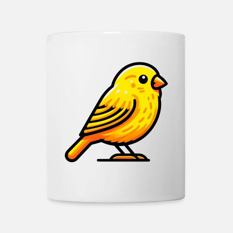 Kanarienvogel - Tasse - Weiß