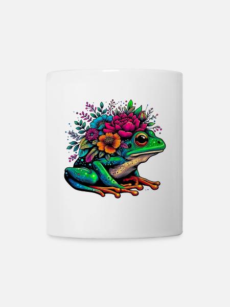 Frosch - Tasse - Weiß