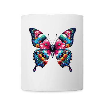 Schmetterling - Tasse - Weiß - Vorne