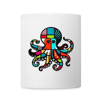 Krake - Tasse - Weiß - Vorne