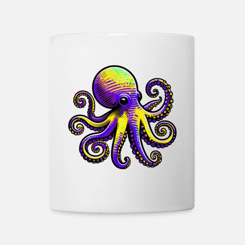 Krake - Tasse - Weiß