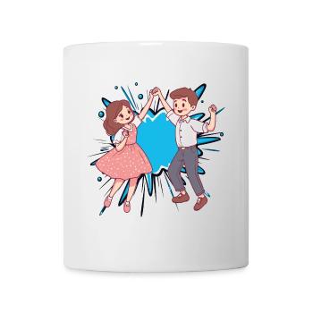 Tanzpaar Tanzlehrer - Tasse - Weiß - Vorne