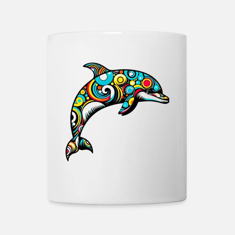 Delfin - Tasse - Weiß
