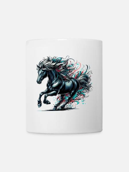 Pferd - Tasse - Weiß