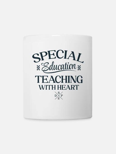 Special Education -Teaching With Heart - Tasse - Weiß