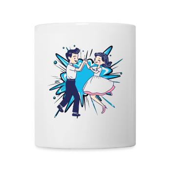 Couple de danse École de danse Foxtrot - Mug blanc - blanc - Devant