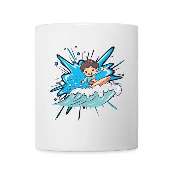 Surfer Surfergirl Surfen - Tasse - Weiß - Vorne