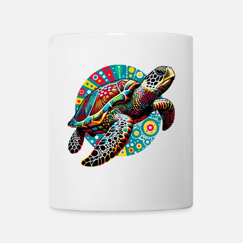 Schildkröte - Tasse - Weiß