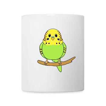 Wellensittich - Tasse - Weiß - Vorne