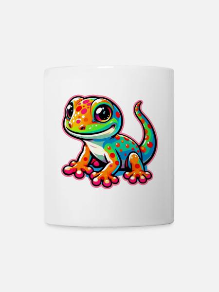 Gecko - Tasse - Weiß