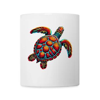 Schildkröte - Tasse - Weiß - Vorne