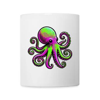 Pieuvre - Mug blanc - blanc - Devant