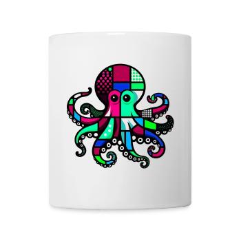 Pieuvre - Mug blanc - blanc - Devant