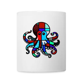 Pieuvre - Mug blanc - blanc - Devant