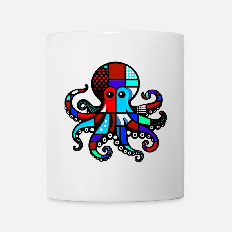 Pieuvre - Mug blanc - blanc