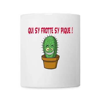 Cactus manga - Mug blanc - blanc - Devant