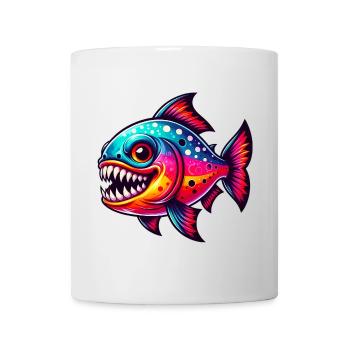 Piranha - Tasse - Weiß - Vorne