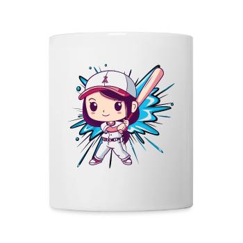 Baseball Baseball Player Baseball Bat - Mug - white - Front