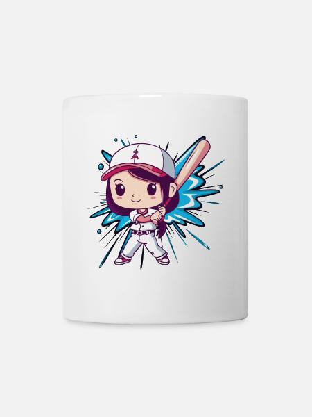 Baseball Baseballspieler Baseballschläger - Tasse - Weiß
