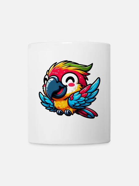Perroquet - Mug blanc - blanc