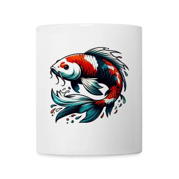 Carpe koï - Mug blanc - blanc - Devant