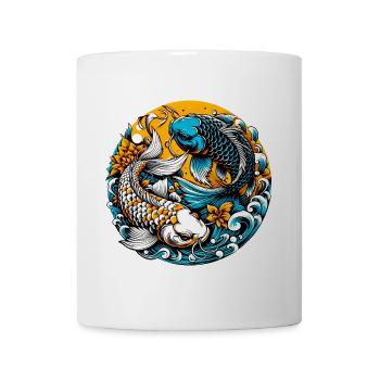 Carpe koï - Mug blanc - blanc - Devant