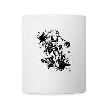 Basketballerin Streetart - Tasse - Weiß - Vorne