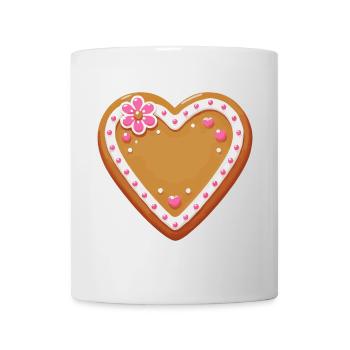 Gingerbread Heart: Sweet Tradition and Love Combined - Mug - white - Front