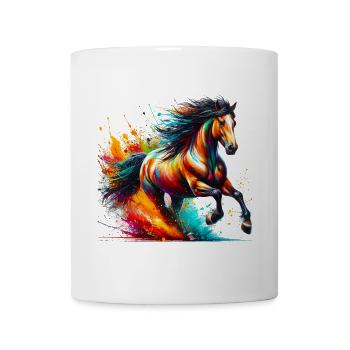 Cheval - Mug blanc - blanc - Devant