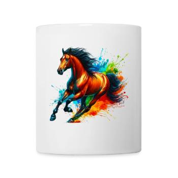 Cheval - Mug blanc - blanc - Devant