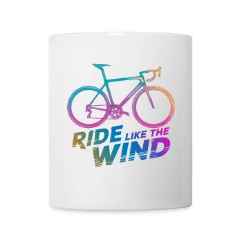Graphique de balade à vélo dégradée - Mug blanc - blanc - Devant
