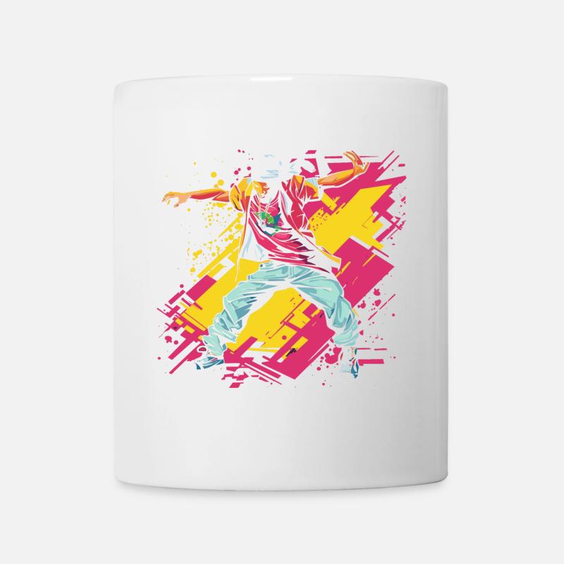 Breakdancer Graffiti - Tasse - Weiß
