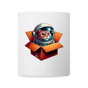 Astronaut Katze - Tasse - Weiß - Vorne