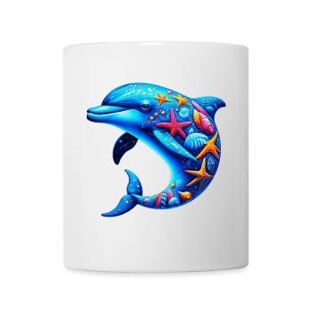Delfin - Tasse - Weiß - Vorne